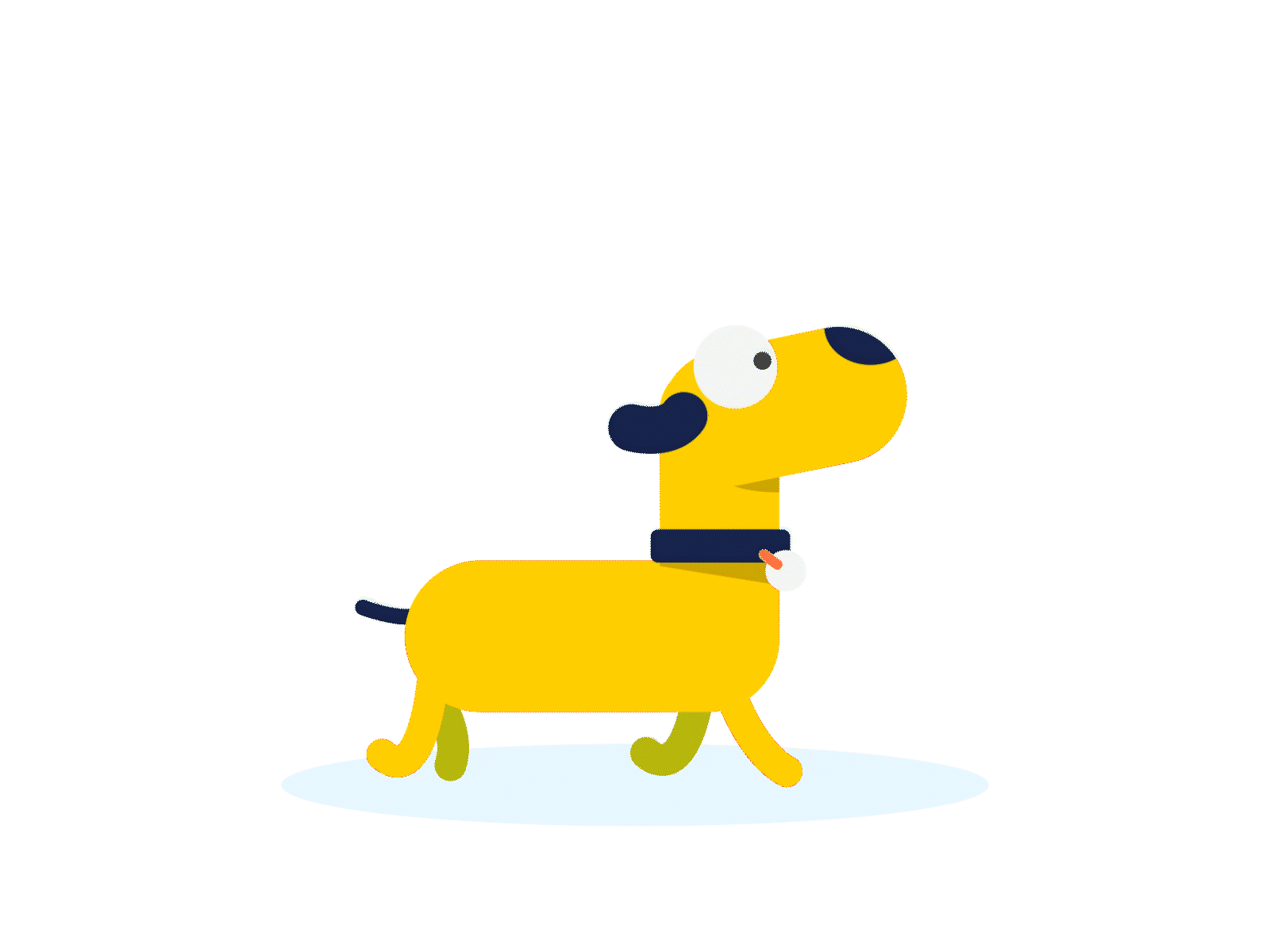 Dog Jumping animation design graphic design illustration illustrator motion vector