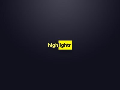 Highlightr app app ui branding highlight highlighter highlightr ipad iphone logo mac ui