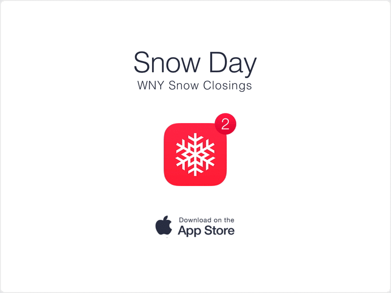 Snow Day Animation animation app gif ios iphone app red snow snow day website animation