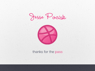 Thanks for the pass debut first shot jesse pocisk