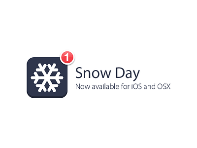 Snow Day - WNY Snow Closings app coding design snow day ui