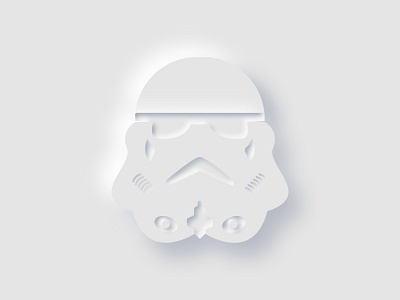 Stormtrooper Mask | Illustration art design empire flat graphic design illustration logo neo neo skeuomorphism skeuomorphism starwars stormtrooper ui vector