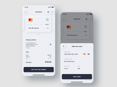 Credit Card Checkout | Mobile App app app design card checkout credit design interface ios mobile product time ui user experience user interface ux