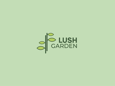 Lush Garden - Logo classic logo flat logo garden logo illustration leaf logo leaves logo minimal logo