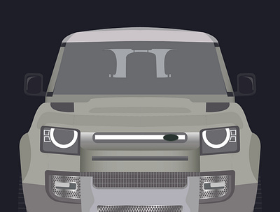 2020 Land Rover Defender Illustration adobe cars design illustration landover vector vectorillustration wacom