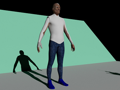 my first Sculpted person 3d 3dmodel animation autodeskmaya design graphic design motion graphics sculpted