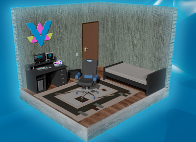 my room 3d 3dmodel animation autodeskmaya design graphic design illustration motion graphics