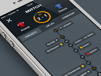 Live match flat football ftbpro game ios match mobile results score soccer timeline ui