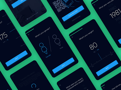 Medical app signup process app flat icons interface medical mobile signup ui ux