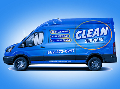 Cleaning Services Car wrap Design , Vehicle Graphics branding car graphics car wrap vector car wraps design graphic design illustration logo vector