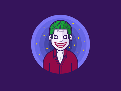 The Joker - Suicide Squad avatar batman chracter colors comics dc flat illustration joker squad suicide vector