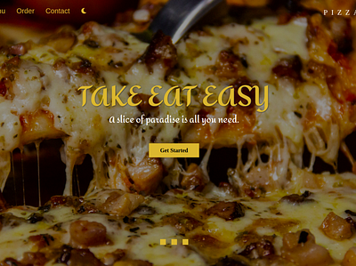 Pizza Website pizza ui web design