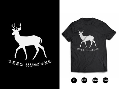 Deer Hunting T-Shirt Design custom t shirts deer hunting t shirt graphic design illustration t shirt