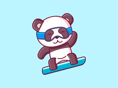 Panda Snowboarding