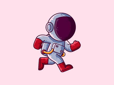 Astronaut Running