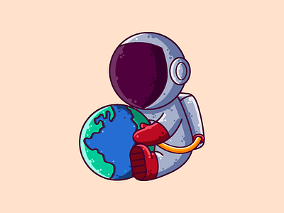 Astronaut Holding Earth