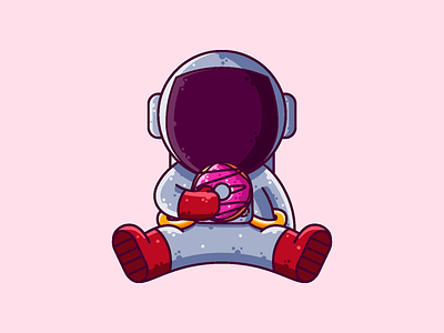 Astronaut Eating Donut
