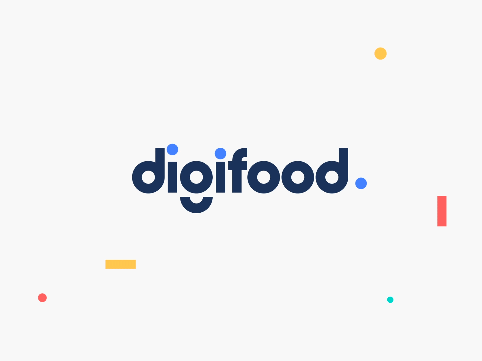 Digifood branding color design identity logo typography vector