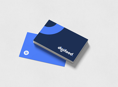 Digifood branding business card color design identity logo typography