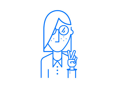 Self-portrait branding illustration