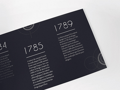 Jaquet Droz — Booklet booklet branding design identity typography