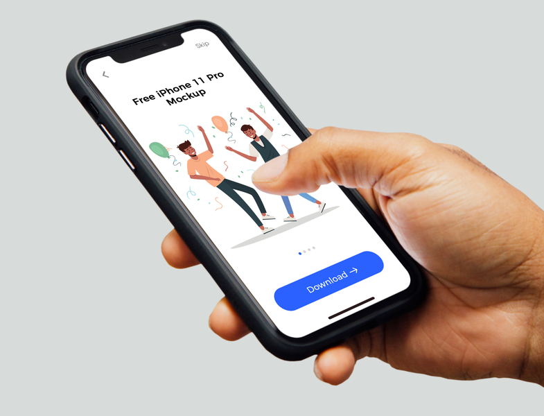 Free iPhone 11 Pro Mockup free free mockup freebie hand mockup iphone iphone in hand iphone mockup iphone11 mockup psd