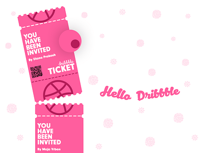 The Giant Ticket first post hello dribbble invite ticket