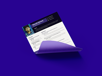 New CV Mockup cv design portfolio resume