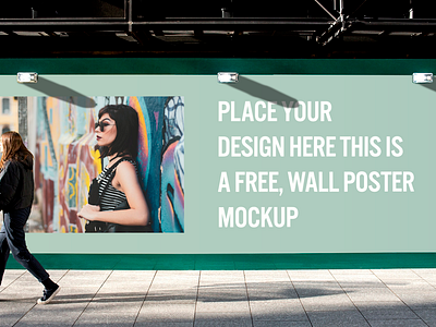 Wall Poster Mockup banner banner ad branding design mockup wall poster