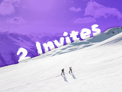 2 Dribbble Invites design dribbble debut get drifted hiking invite invites mountain