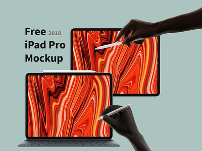 Free iPad Pro 2018 Mockup 2018 apple design free free mockup freebie hand mockup ipad pro ipencil mockup psd