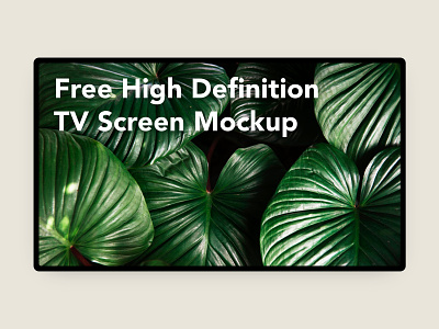 Free High Definition TV Screen Mockup banner branding design free free mockup freebie mockup psd screen mockup tv mockup ui website
