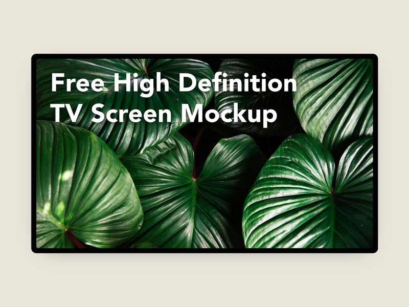 Free High Definition Tv Screen Mockup By Bharath Selvaraj On Dribbble