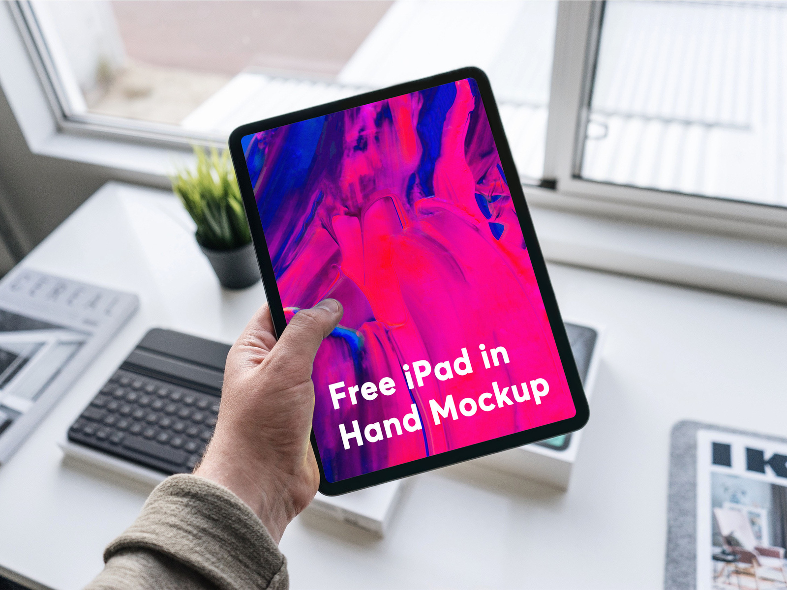 Free iPad in Hand Mockup by Bharath Selvaraj on Dribbble