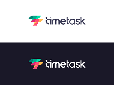 TimeTask - logo design clockhands custom type geometric logo monogram symbol tt