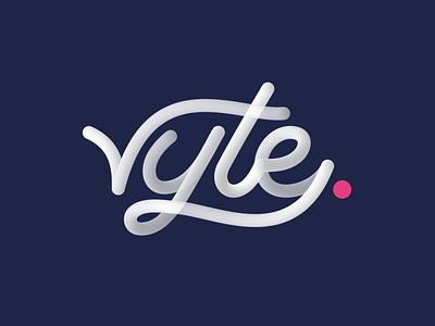 ryte / logo design concept custom letter lines logo simple typebased