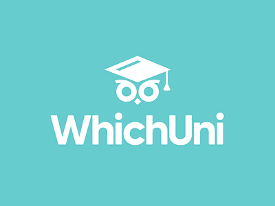 WhichUni - logo application form application paper blue college geometric graduate graduation cap logo owl school simple student university