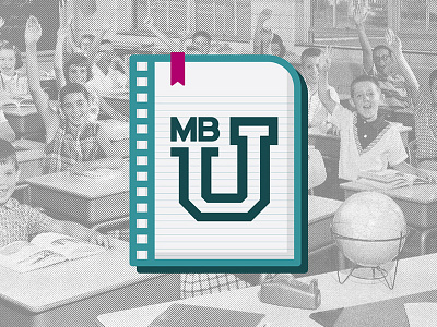 mbu book icon logo mb notebook university