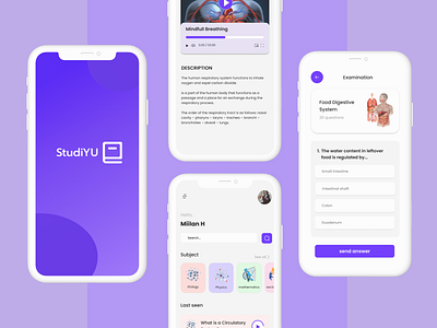 Education app ui