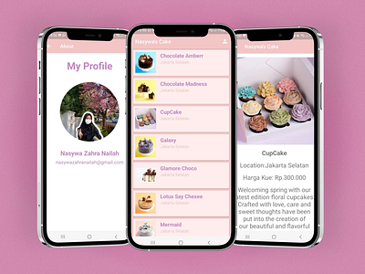 Nasywa's Cake android app android studio app cake app coding design figma ui