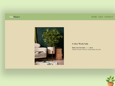 OurPlant's app design figma plant ui website