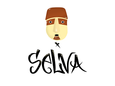 Selva brush character design ink lettering perú selva