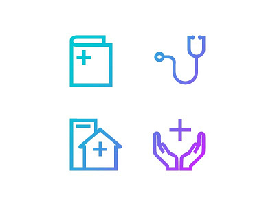 UI icons for the Practo health app