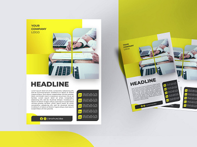 Corporate Brochure Design branding brochure corporate design graphic design illustration vector