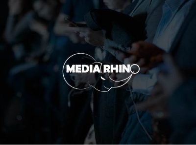 Media Rhino branding design icon illustration logo typography ui ux vector