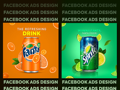 FACEBOOK ADS DESIGN ads ads design graphic design soft drink ads