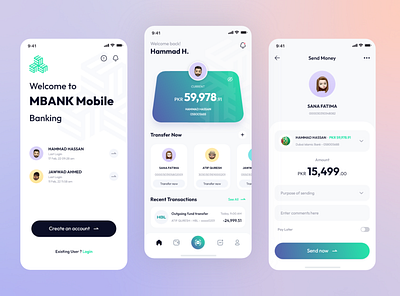 Banking App Dashboard app bank app branding design finance app graphic design illustration logo mobile ui typography ui user interface ux vector web ui