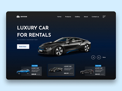 Car Rentals branding car graphic design langing page ui ui design visual design web ui