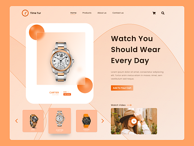 Watch Shop Website branding design graphic design logo ui visual design web ui