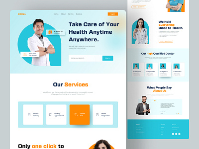 Health care landing page design branding design designer designinspiration graphic design ui uidesigne uiuxdesign userexperience userinterface userinterfacedesign uxui visual design web ui website websitedesign wedesign